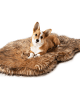 PupRug by Paw.com® Faux Fur Orthopedic Dog Bed - Curve Sable Tan