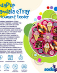 Mandala eTray Shallow Slow Feeder Dog Bowl for Enrichment | USA Made
