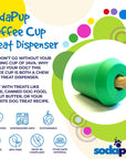 Coffee Cup Durable Rubber Chew Toy and Treat Dispenser