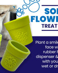 Large Flower Pot Durable PUP-X Rubber eCup Treat Dispenser & Enrichment Toy
