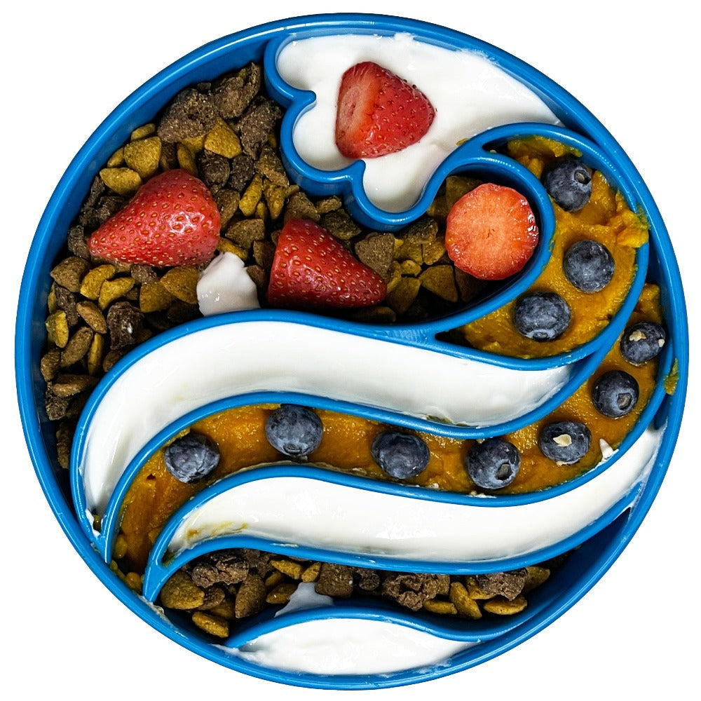 best slow feed dog bowl for small breed dogs Wave Design eBowl Enrichment Slow Feeder Bowl for Dogs  SwiftPaws