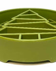 Pine Tree Christmas eBowl Deep Slow Feeder Dog Bowl for Enrichment | USA Made