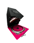 Black and pink SwiftPaws Pro Sport Machine shown in an open configuration