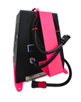 Black and pink SwiftPaws Pro Sport Machine shown from the back with cables on a white background