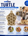 Turtle Nylon Chew Toy - Ultra-Durable Enrichment Toy for Power Chewers USA