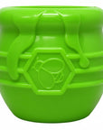 Honey Pot Dog eCup Treat Dispenser | Durable PUP-X Rubber Enrichment Toy | USA Made - Limited Edition Apple Green