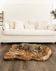 PupRug by Paw.com® Faux Fur Orthopedic Dog Bed - Curve Sable Tan