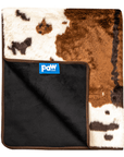 PupProtector™ Waterproof Throw Blanket - Brown Faux Cowhide