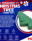 Christmas Tree Nylon Dog Chew Toy for Aggressive Chewers | USA Made & FDA Compliant