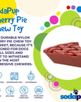 Cherry Pie Ultra Durable Nylon Dog Chew Toy and Treat Holder