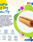 Hot Dog Ultra Durable Nylon Dog Chew Toy