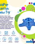 Starfish Ultra Durable Nylon Dog Chew Toy for Aggressive Chewers