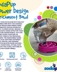 Flower eBowl Slow Feeder Dog Bowl - Prevents Bloat | USA Made