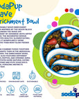 Wave Design eBowl Enrichment Slow Feeder Bowl for Dogs