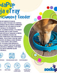 Baja Design eTray - Shallow Slow Feeder Dog Bowl for Enrichment | USA Made