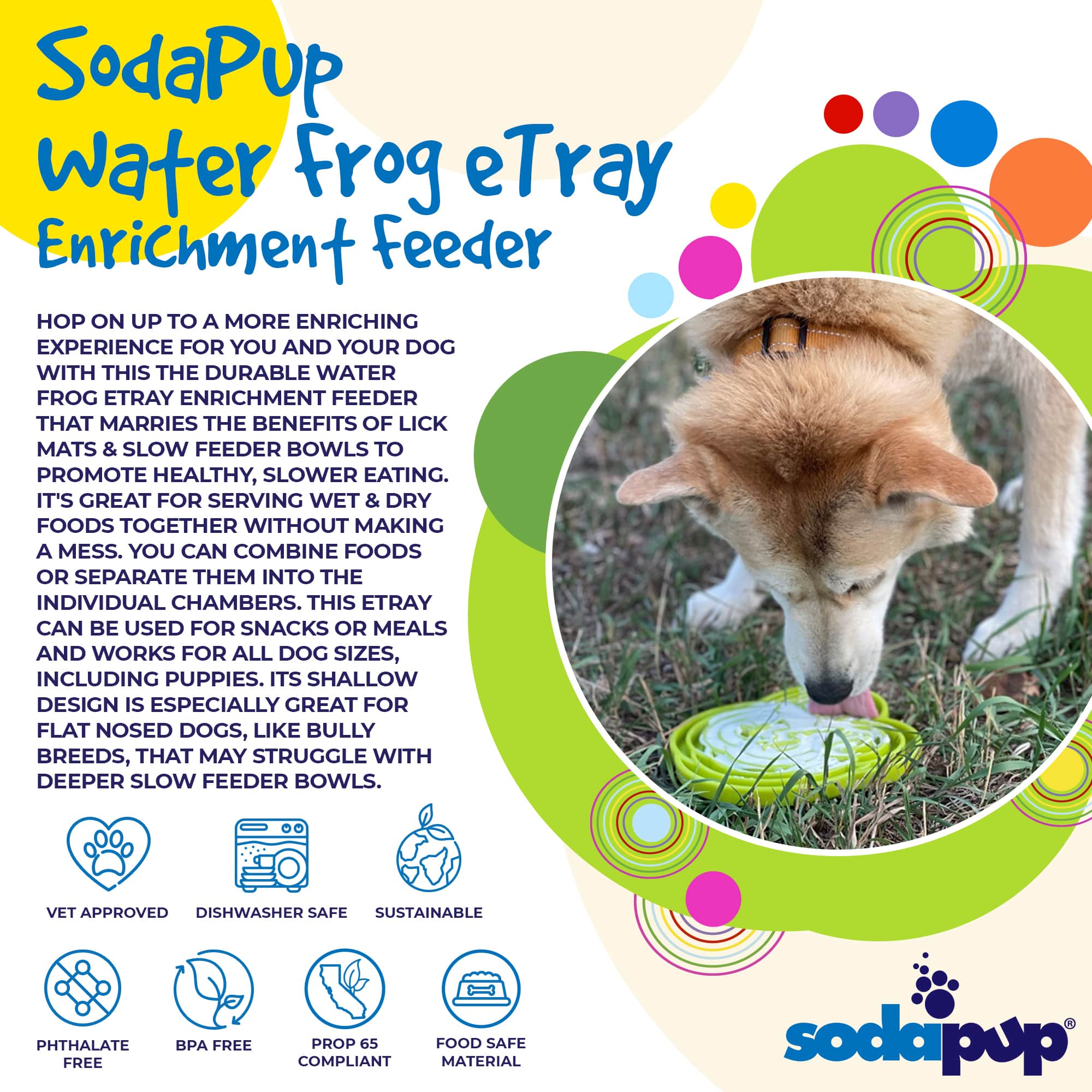 Water Frog Design eTray Enrichment Tray for Dogs