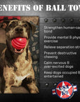 USA-K9 Stars and Stripes Ultra-Durable Rubber Chew Ball