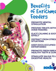 Flower Power emat - Enrichment Lick Mat for Dogs and Cats | Flower Design | USA Made