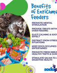 Mandala eTray Shallow Slow Feeder Dog Bowl for Enrichment | USA Made