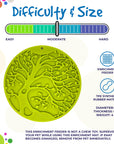 Tree of Life eMat - Enrichment Lick Mat For Dogs and Cats - With Suction Cups | Tree Design | USA Made