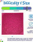 Flower Power emat - Enrichment Lick Mat for Dogs and Cats | Flower Design | USA Made