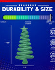 Christmas Tree Nylon Dog Chew Toy for Aggressive Chewers | USA Made & FDA Compliant