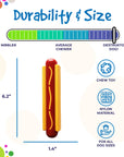 Hot Dog Ultra Durable Nylon Dog Chew Toy