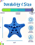 Starfish Ultra Durable Nylon Dog Chew Toy for Aggressive Chewers