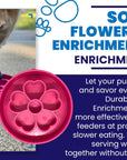 Flower eBowl Slow Feeder Dog Bowl - Prevents Bloat | USA Made