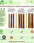SafetyChew+ Bully Stick Holder & All-Natural Bully Sticks for Medium Dogs