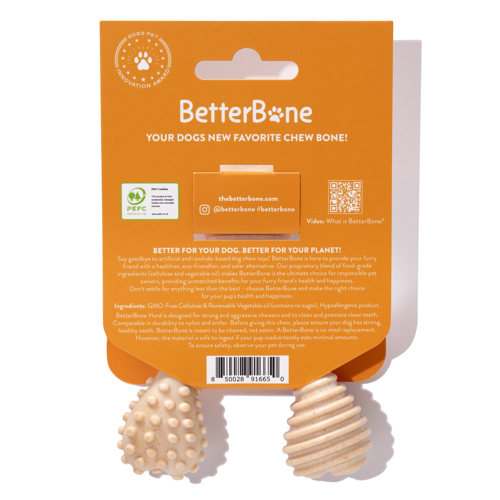 BetterBone Hard Density- Tough, SUPER Durable All-Natural, Dog Chews - For Aggressive Chewers.