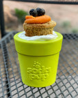 Large Flower Pot Durable PUP-X Rubber eCup Treat Dispenser & Enrichment Toy