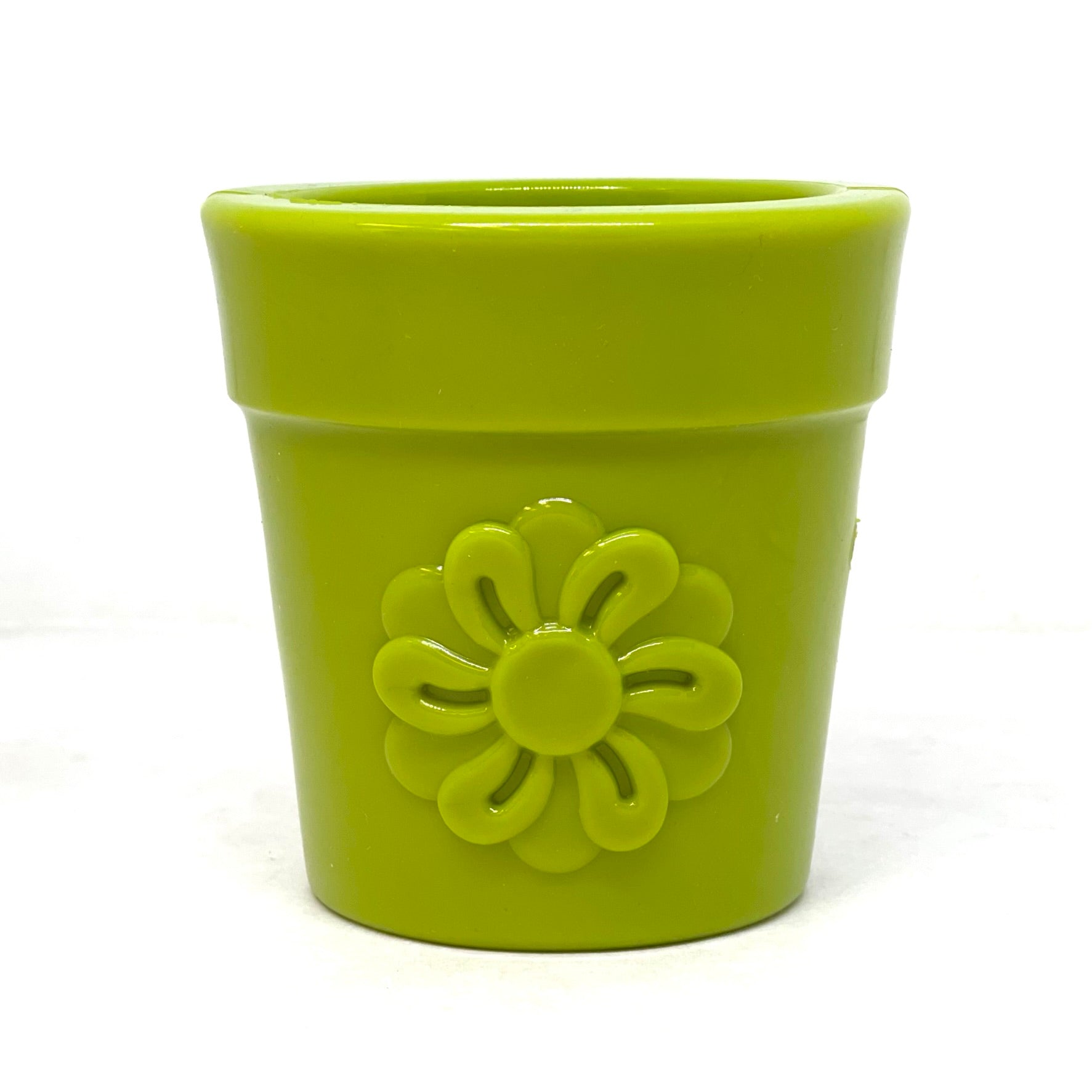 Large Flower Pot Durable PUP-X Rubber eCup Treat Dispenser &amp; Enrichment Toy