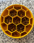 Honeycomb Design eBowl Enrichment Slow Feeder Bowl for Dogs