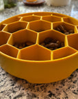 Honeycomb Design eBowl Enrichment Slow Feeder Bowl for Dogs