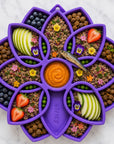 Mandala eTray Shallow Slow Feeder Dog Bowl for Enrichment | USA Made