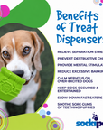 Honey Pot Dog eCup Treat Dispenser | Durable PUP-X Rubber Enrichment Toy | USA Made - Limited Edition Apple Green