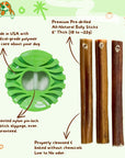 SafetyChew+ Bully Stick Holder & All-Natural Bully Sticks for Medium Dogs