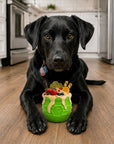 Honey Pot Dog eCup Treat Dispenser | Durable PUP-X Rubber Enrichment Toy | USA Made - Limited Edition Apple Green