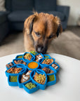 Mandala eTray Shallow Slow Feeder Dog Bowl for Enrichment | USA Made