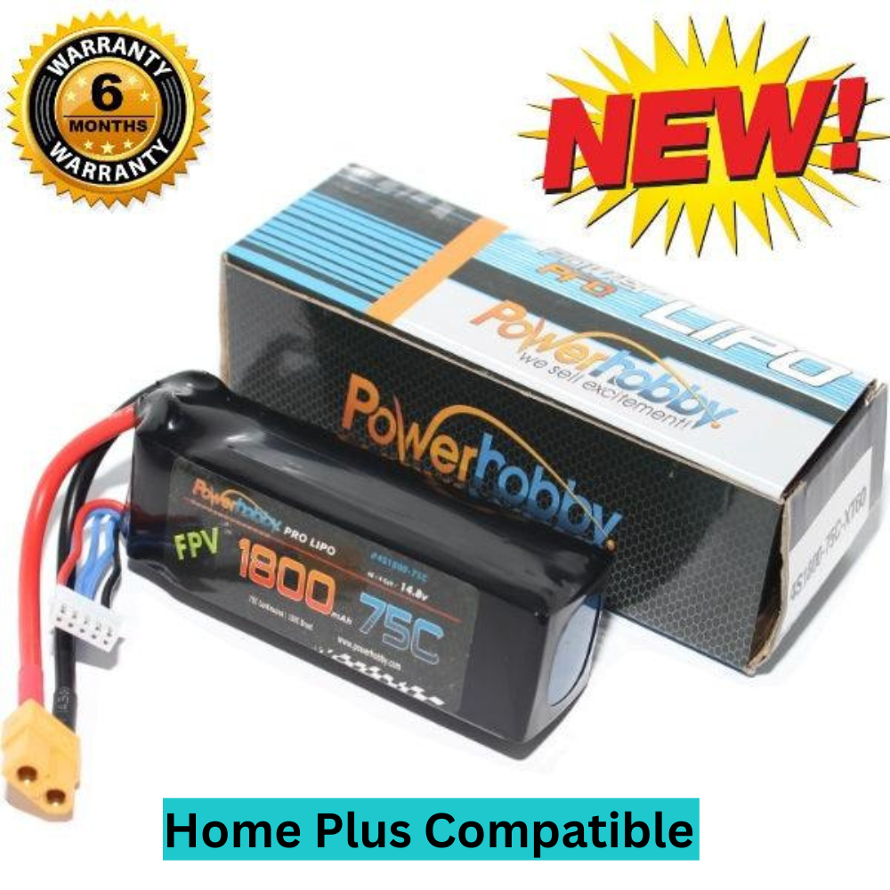 Powerhobby Home Plus 1800mAh Lipo Battery - Lasts up to 30 Minutes