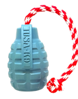 USA-K9 Grenade Shaped Rubber Dog Toy - Chew, Treat Dispenser & Tug Toy | USA