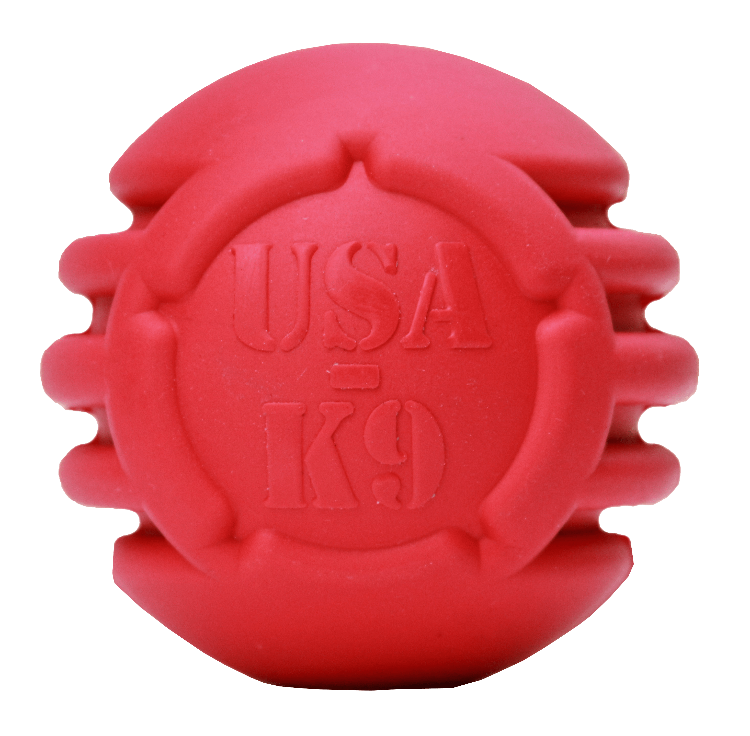 USA-K9 Stars and Stripes Ultra-Durable Rubber Chew Ball