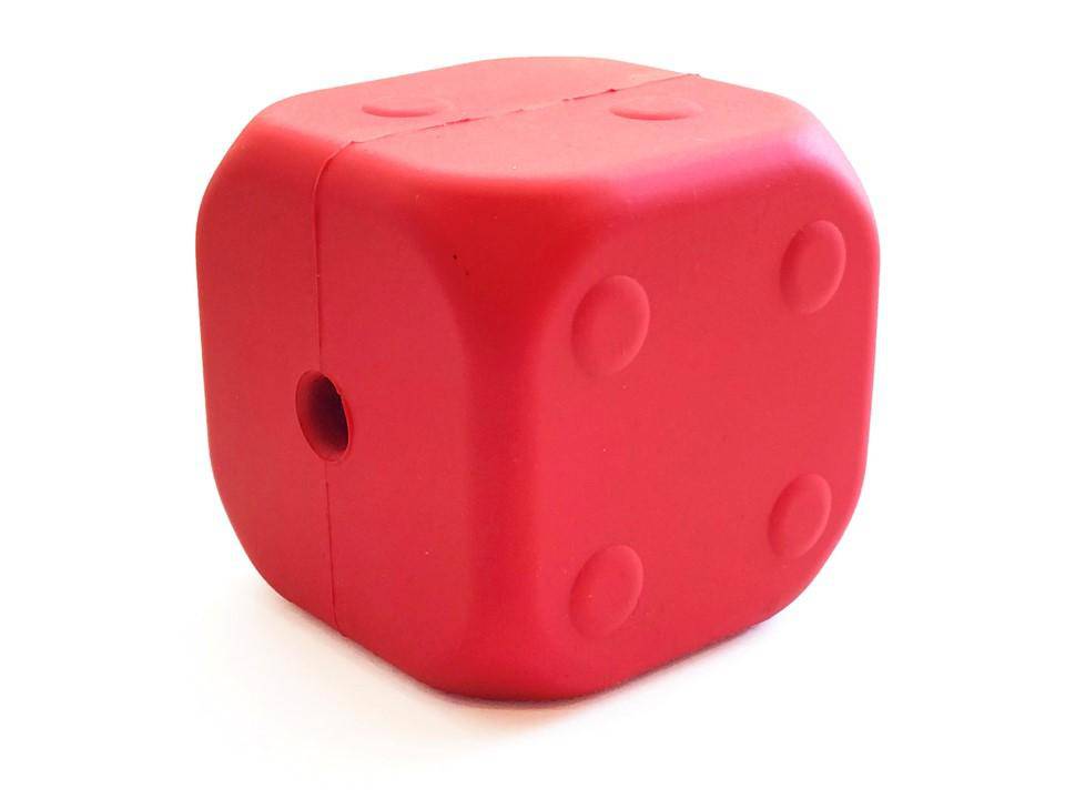 Dice Toy Durable Rubber Chew Toy &amp; Treat Dispenser